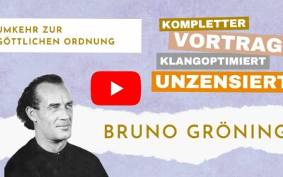 Erster, kompletter Vortrag von Bruno Gröning auf YouTube